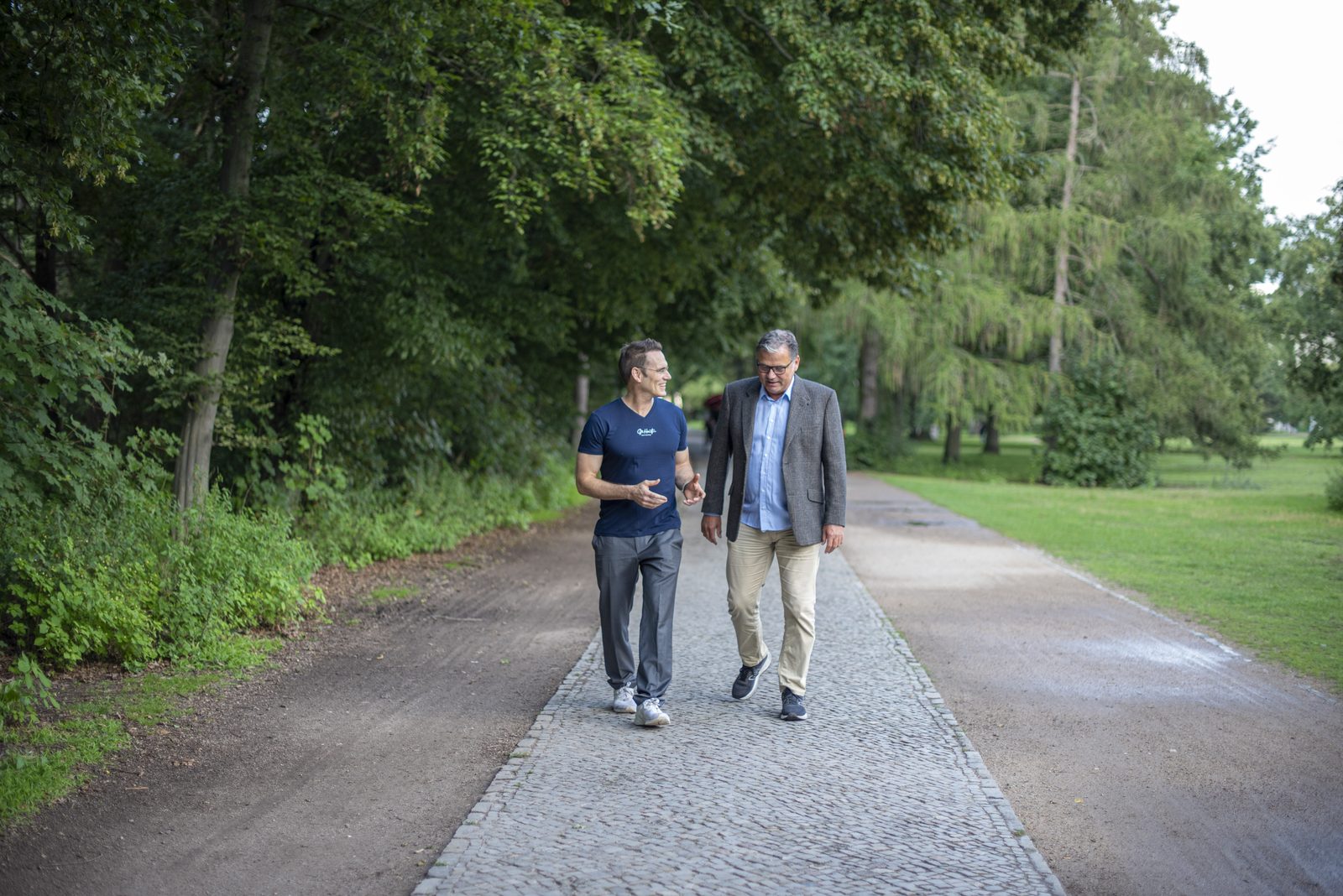 Dr. Stefan Waller mit einem Klienten unterwegs